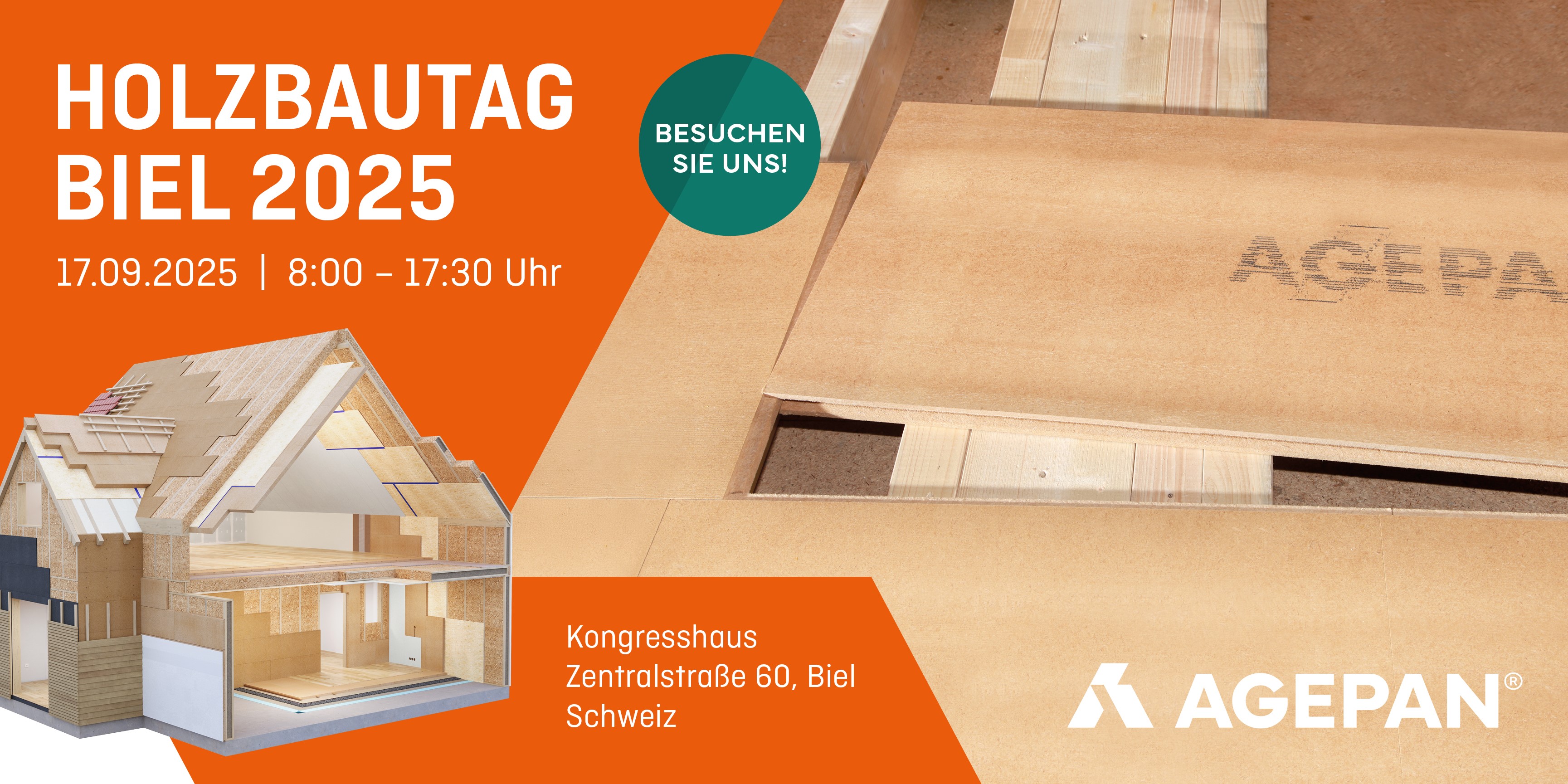 Sonae Arauco mit der Marke AGEPAN® am 17.09 in Biel